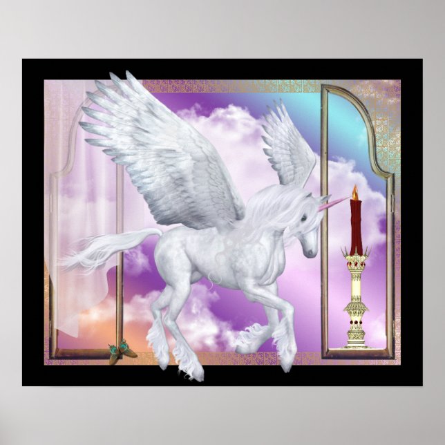 Póster Escena de ventana de Pegasus Unicorn (Frente)
