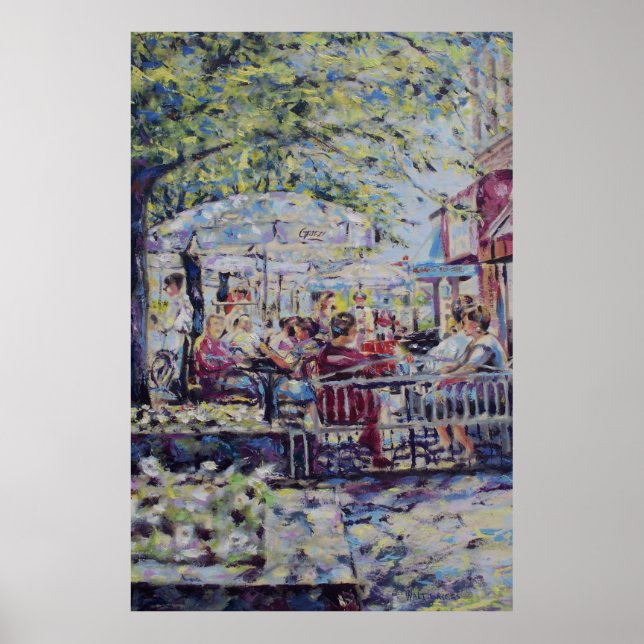 Póster Escena de verano de la calle principal de Gratzi (Frente)