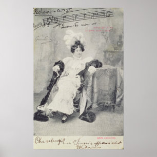 Póster Escena del acto II La Boheme de la ópera '