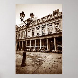 Póster Escena del café de París (III)