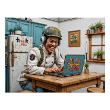 Escena del caos del bordado