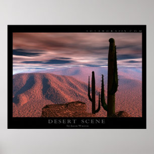 Póster Escena del desierto