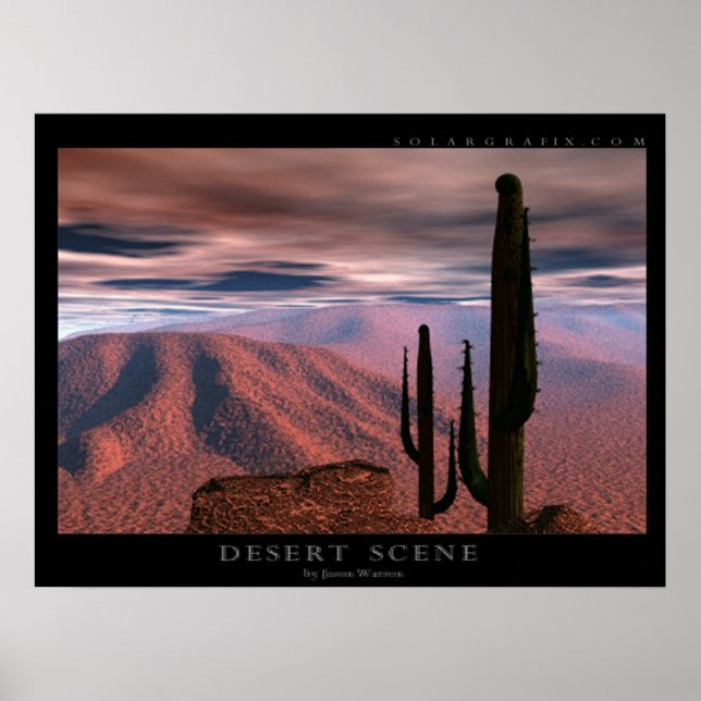 Póster Escena del desierto (Frente)