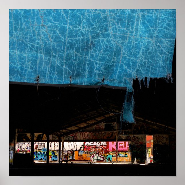 Póster Escena del graffiti urbano (Frente)