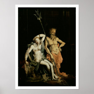 Póster Escena del infierno: detalle que muestra Hades y