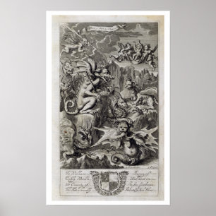 Póster Escena del infierno, ilustracion del Libro 1 Parte