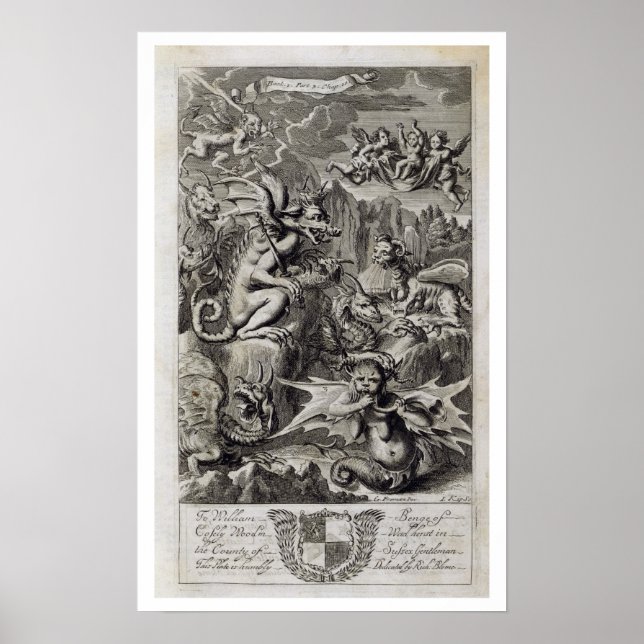 Póster Escena del infierno, ilustracion del Libro 1 Parte (Frente)