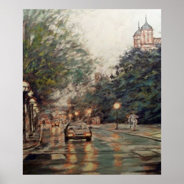 Póster Escena del Lawquad de la Universidad de Michigan e (Frente)
