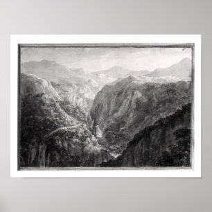 Póster Escena del mesón en el puente del diablo con la