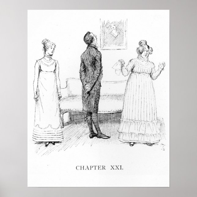 Póster Escena del 'Orgullo y prejuicio' (Frente)