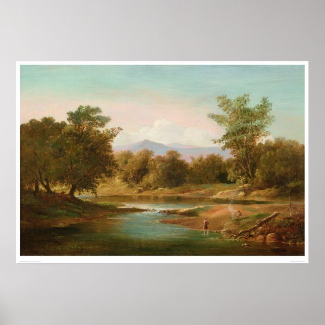 Póster Escena del río Carmel (0236A) (Frente)