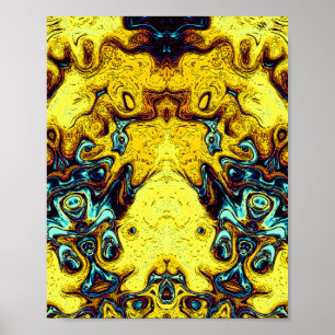 Póster Escena épica de monstruos y dioses