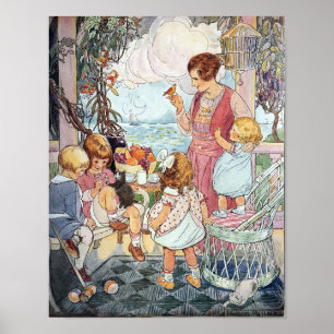 Póster Escena Feliz de Guardería