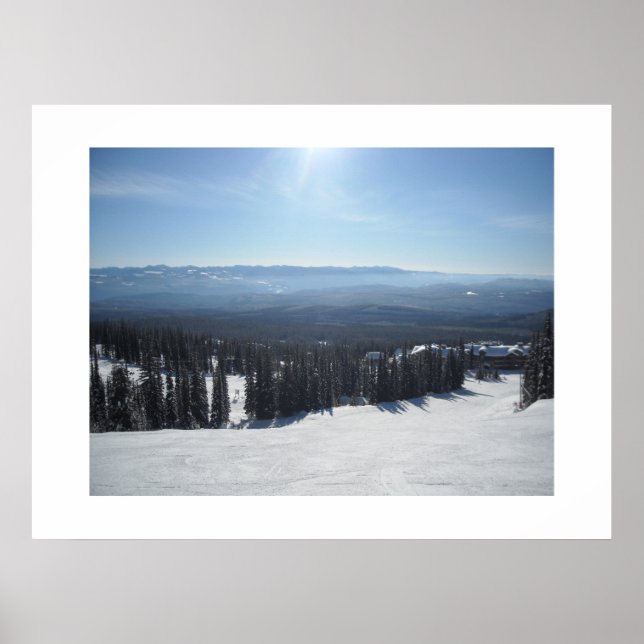 Póster Escena invernal en Big White (Frente)