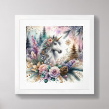 Escena mágica unicornio de invierno 2