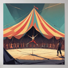 Póster Escena minimalista del circo