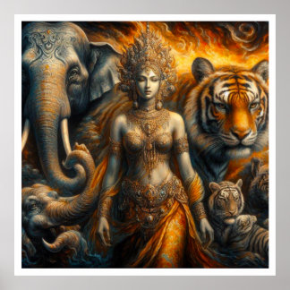 Póster Escena mística espiritual