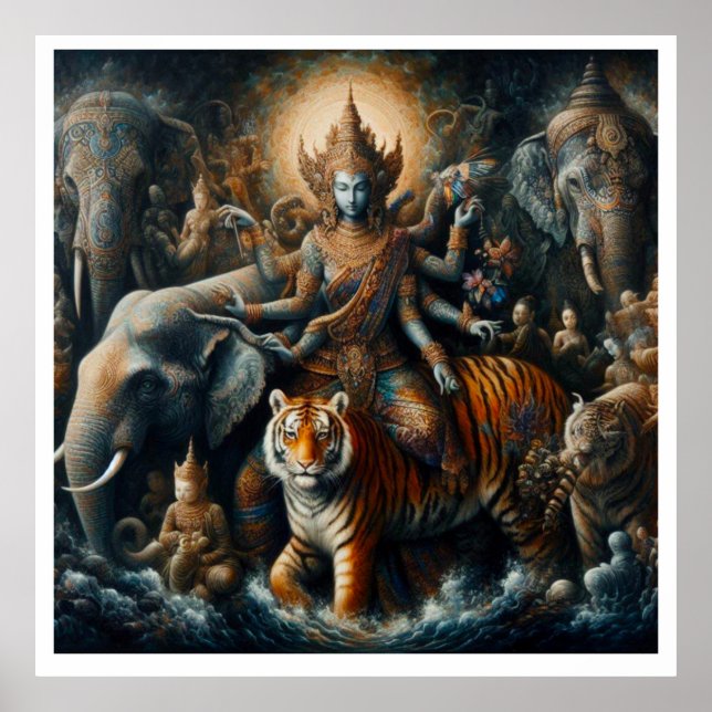 Póster Escena mística espiritual (Frente)