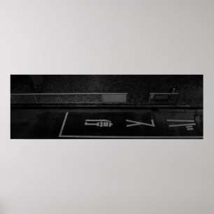 Póster Escena nocturna callejera en Tokio - Fotografía ur