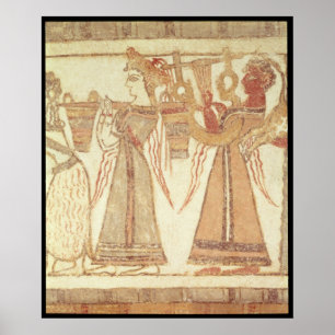 Póster Escena ritual de la adoración