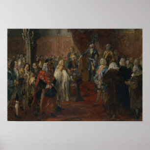 Póster Escena silesia del homenaje, 1855