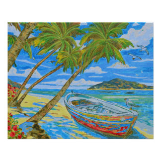 Póster Escena Tropical