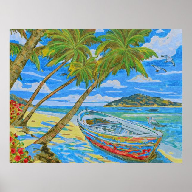 Póster Escena Tropical (Frente)