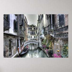 Póster Escena urbana en el Poster de Venecia