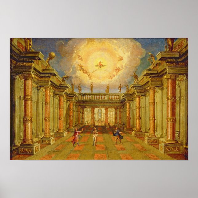 Póster Escena X: el patio del Rey de Naxos (Frente)