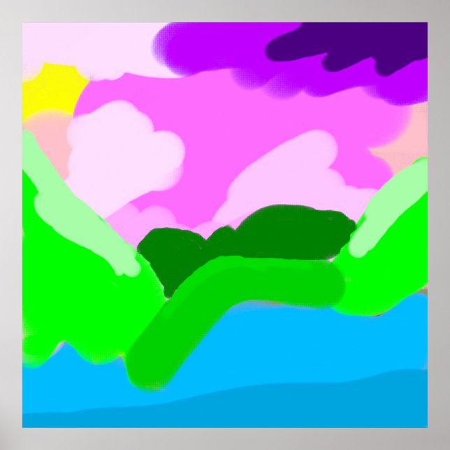 Póster Escenario codificado por colores (Frente)