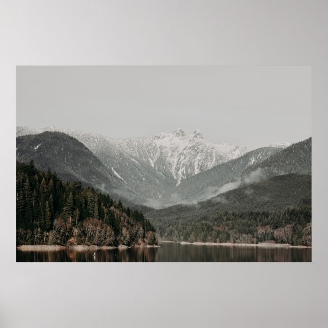 PÓSTER ESCENARIO DE ÁRBOLES Y MONTAÑA (Frente)