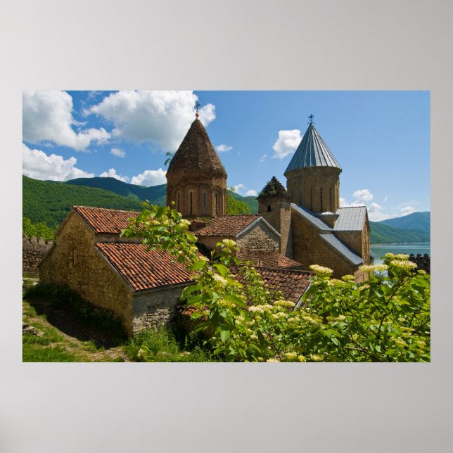 Póster Escenario de la fortaleza Ananuri (Frente)