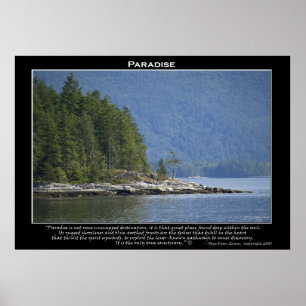 Póster ESCENARIO DE LA NATURALEZA PARADISTA~ Poster MOTIV