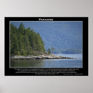 Póster ESCENARIO DE LA NATURALEZA PARADISTA~ Poster MOTIV