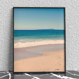 Póster Escenario de la playa de Aqua