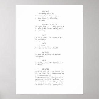 Póster Escenario de la red social