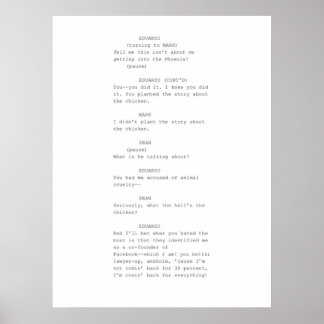 Póster Escenario de la red social