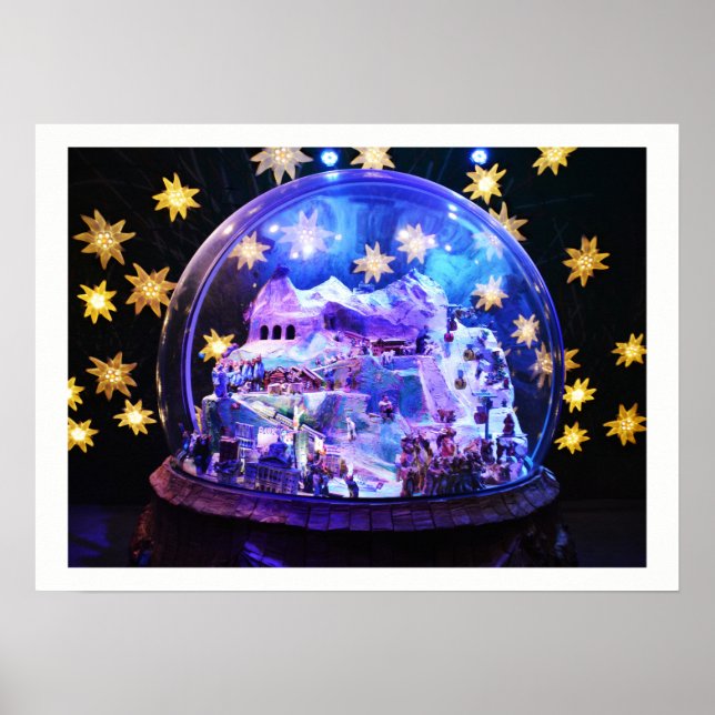 Póster Escenario de nieve modelo (Frente)