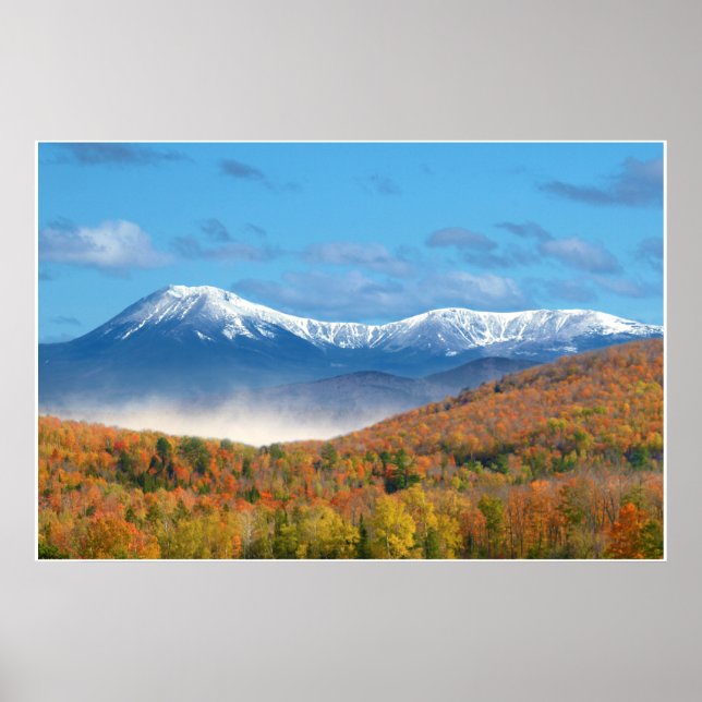 Póster Escenario fotográfico de Mt Katahdin (Frente)
