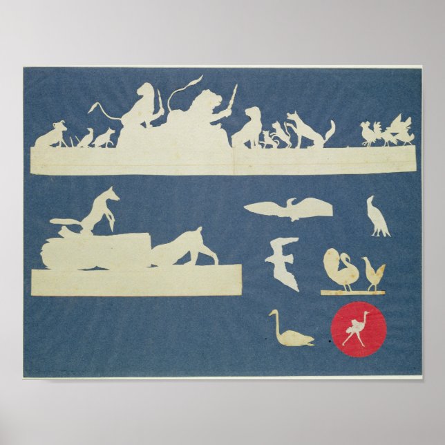 Póster Escenas animales (Frente)