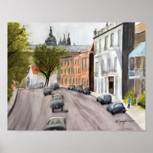 PÓSTER ESCENAS CANADIENSES: MONTREAL - COLOR DE AGUA