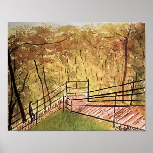 PÓSTER ESCENAS CANADIENSES: MONTREAL - COLOR DE AGUA (Frente)