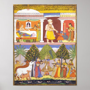 Póster Escenas de la niñez de Krishna