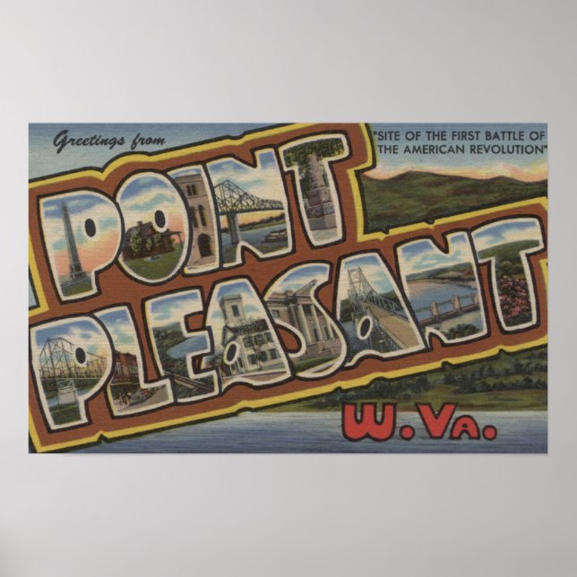 Póster Escenas de letras grandes - Agradable punto, WV (Frente)
