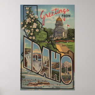 Póster Escenas de letras grandes de IdahoIdaho