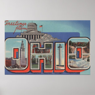 Póster Escenas de letras grandes OhioOhio