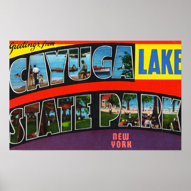 Póster Escenas de letras grandes, saludos de 5 (Frente)