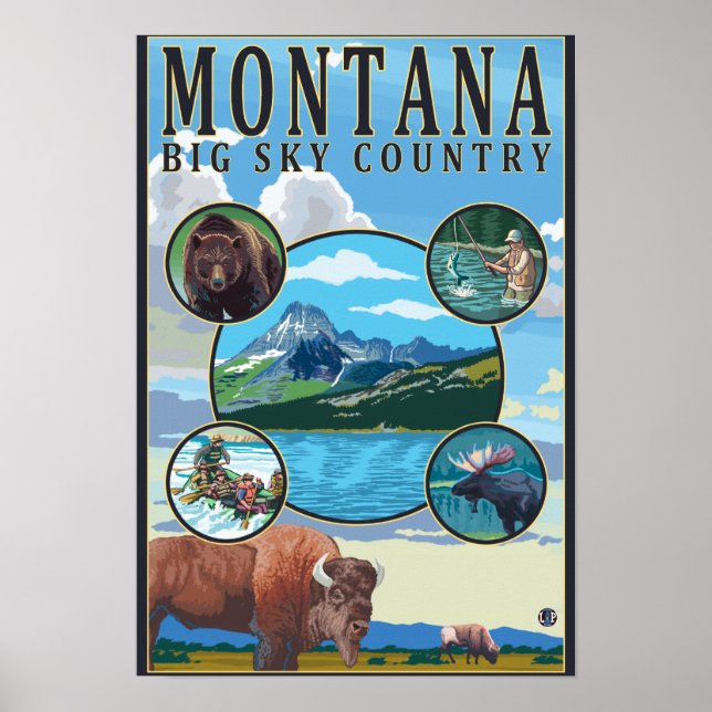 Póster Escenas del estado de Montana (Frente)