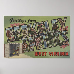 Póster Escenas grandes de la letra - Berkeley Springs, WV