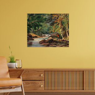 Póster Escenografía de Vermont, El arroyo de truchas,
